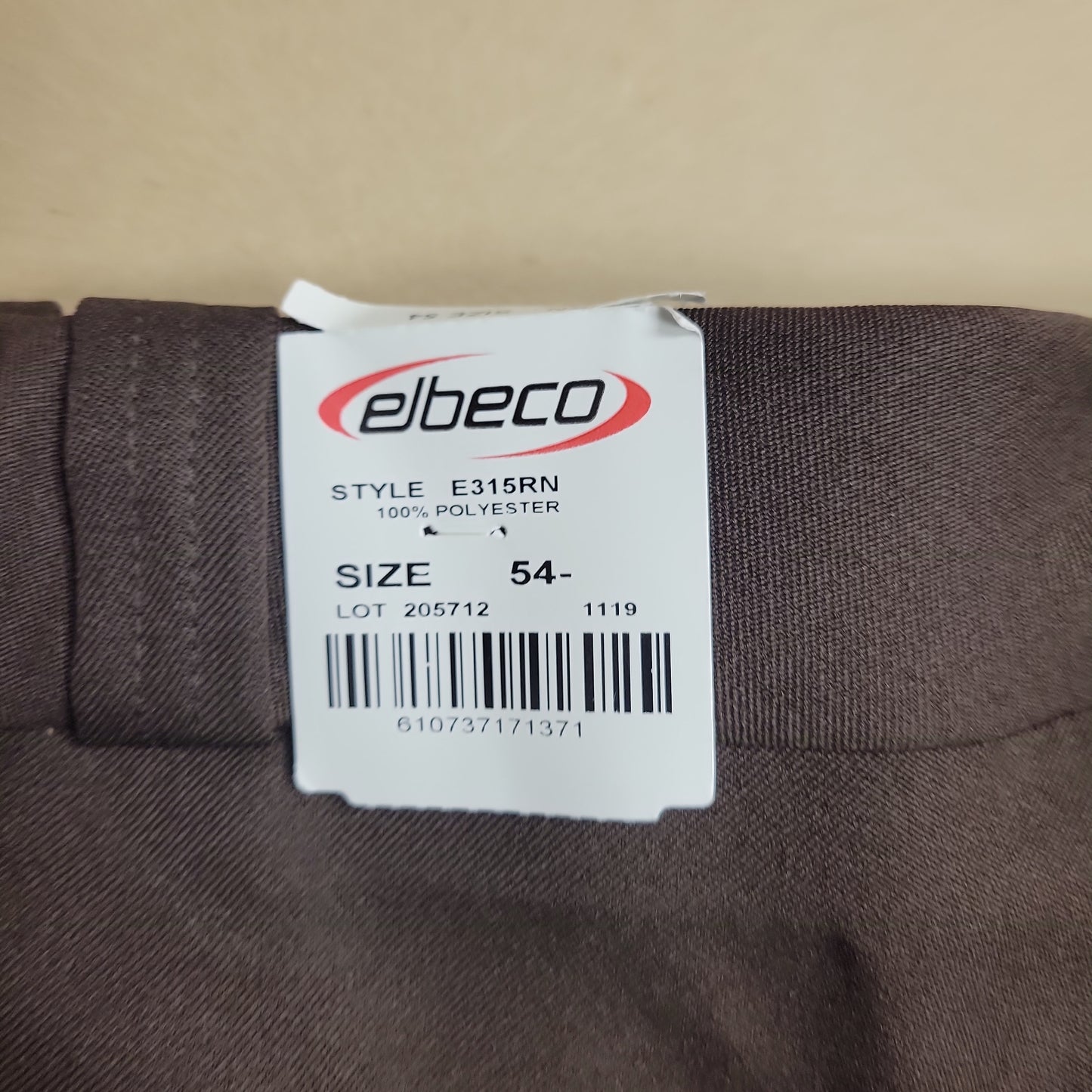 Mens's Elbeco Trousers TexTrop2 4-Pocket Brown 54 Waist E315RN-54R