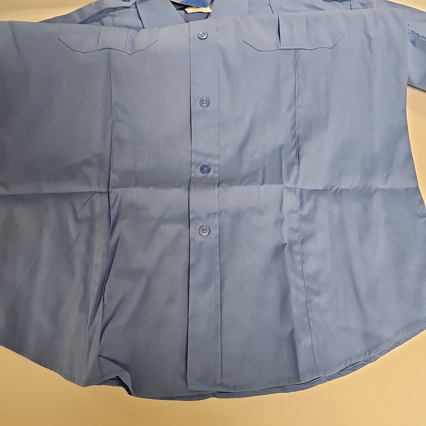 Shirt: Uniform S/S, 65/35 PolyCotton, Light Blue, Large/Reg SPDU80-Large/R