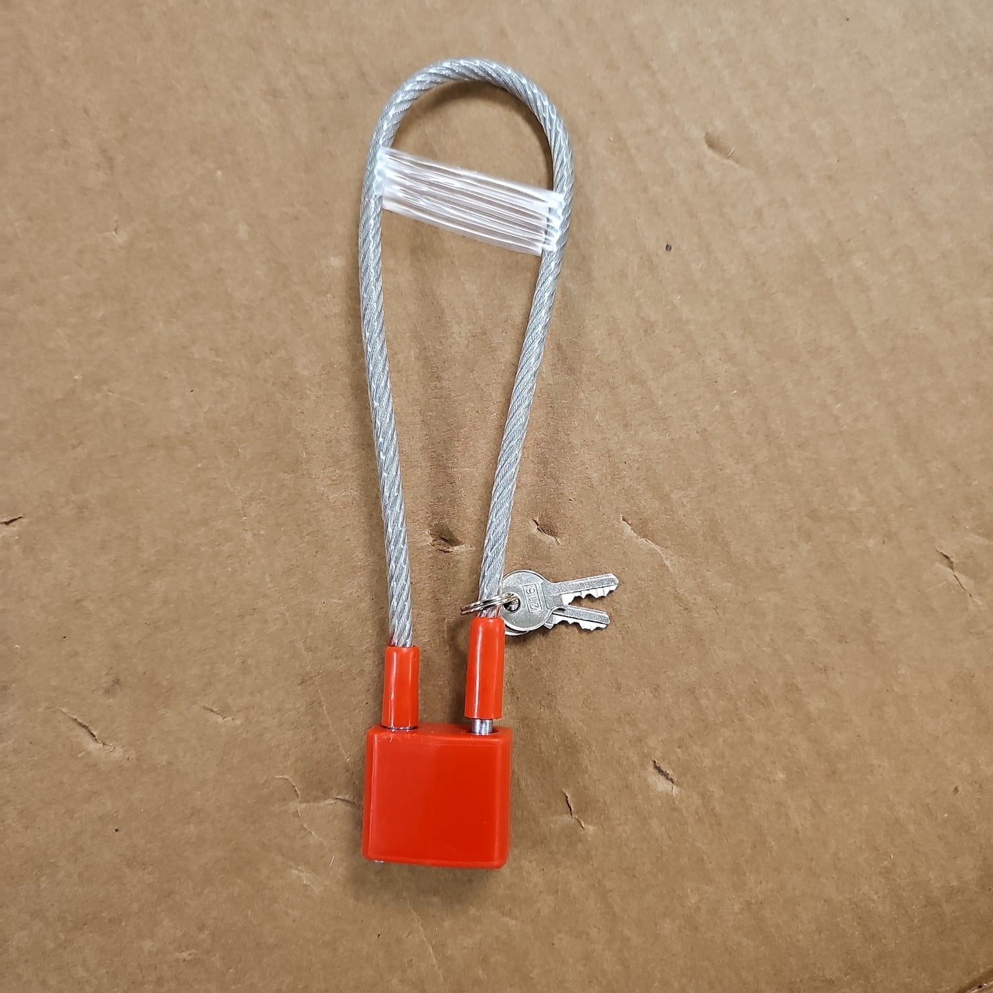 GUN CABLE LOCK: RED, KEYED CL201B
