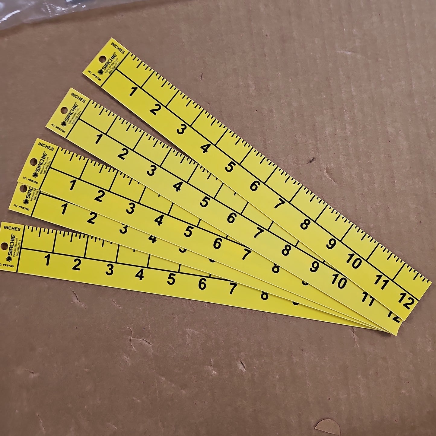 REFERENCE SCALE: STRAIGHT, BIG NUMBERAL 12 HORIZ/VER, 5PK PPS700