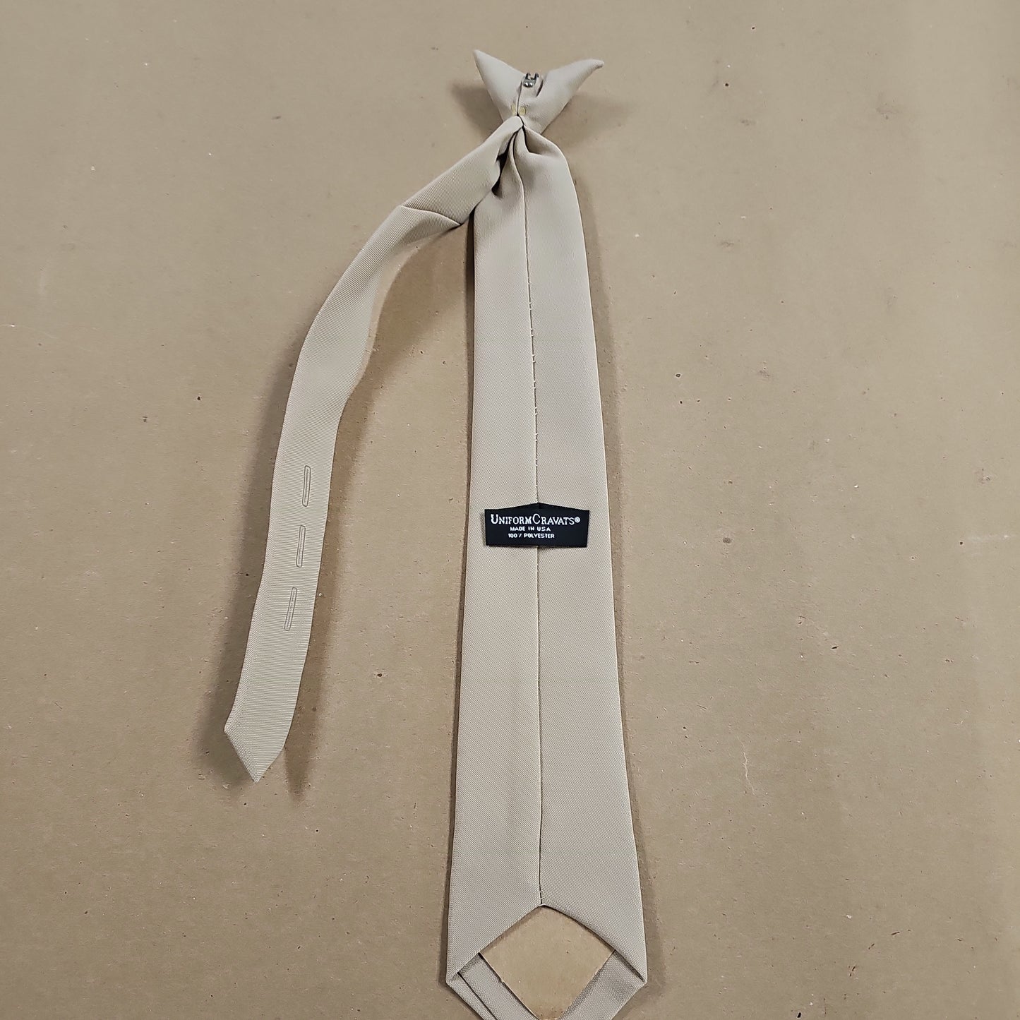 Clip-on Tie Silver Tan 18" Regular Length 90010-193