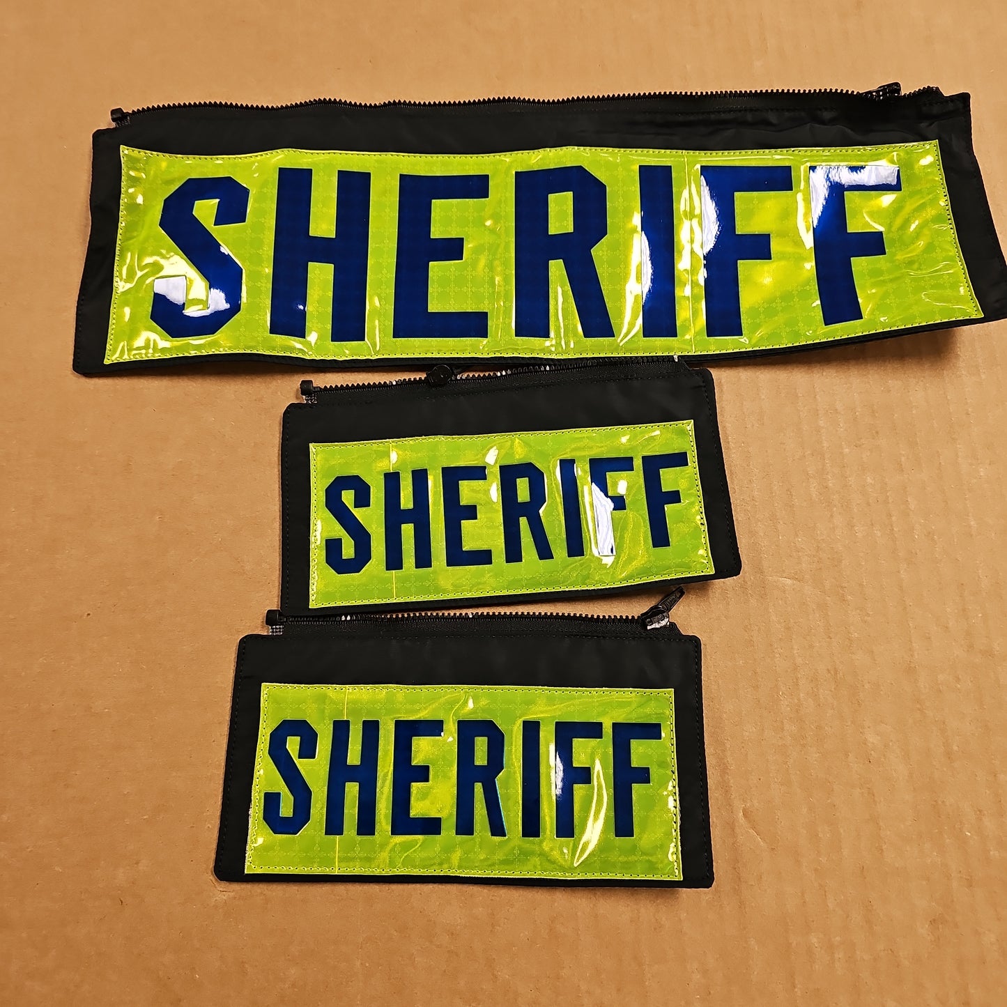 Spiewak Hidden Agenda Panels Reflective "SHERIFF" Lime Yellow Blue HFL76RS-SHERIFF