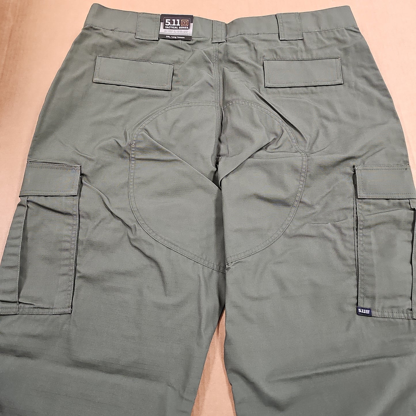 5.11 Tactical PANTS: TDU, POLY/COTTON RIP, GREEN, XX-LARGE/LONG 74003-190-2XL-L