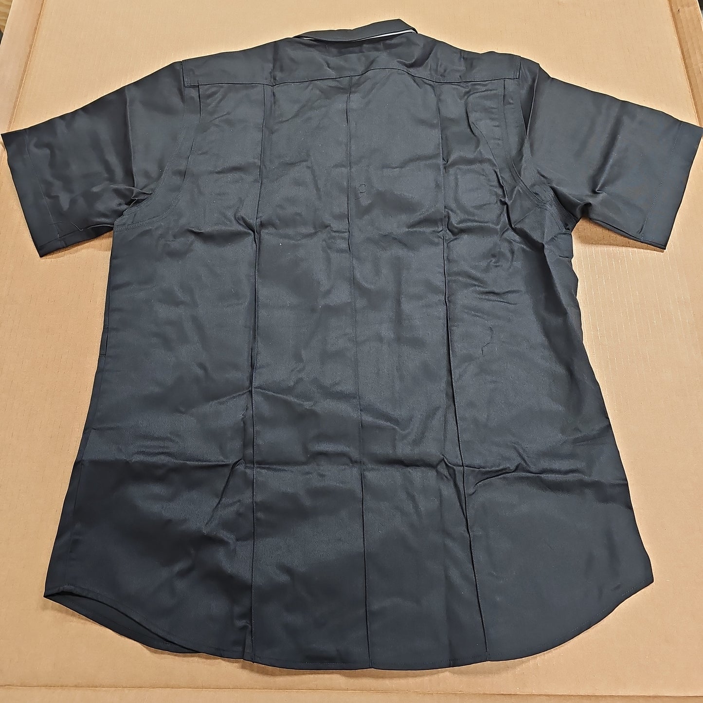 Shirt:Men's PDU Class A,Twill, S/S,Black, X-Large/Long 71183-019-XL-T