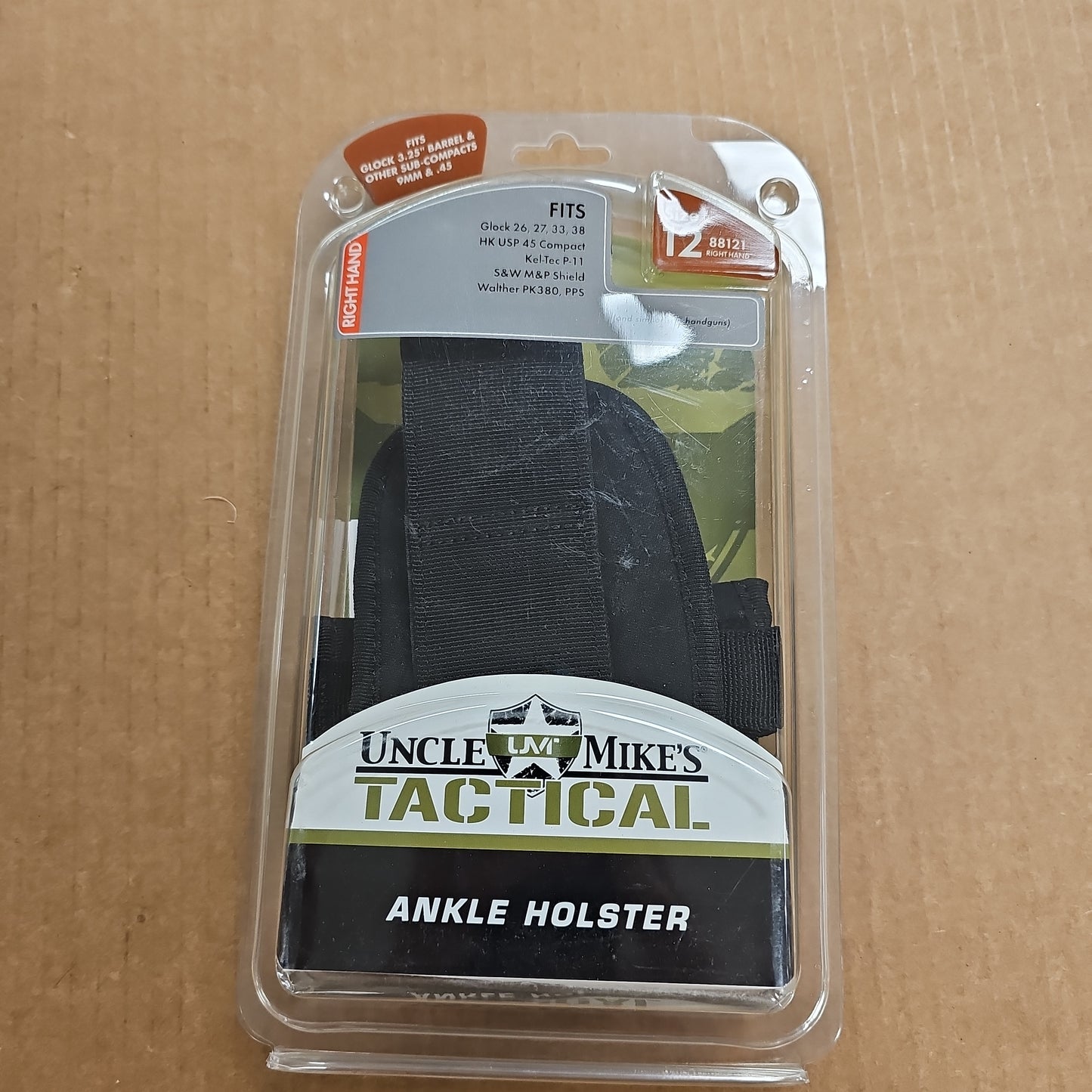 HOLSTER, ANKLE: RH, GLOCK 26/27 88121