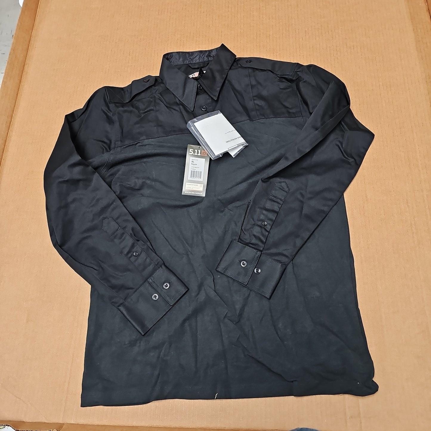 Shirt: PDU Rapid Shirt, L/S, Poly/Ctn, Black, XL/Reg 72197-019-XL-R