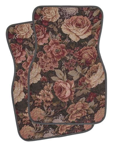 Tapestry Car Mats (brown) (set Of 2) 17631 by Victorian Trading Co