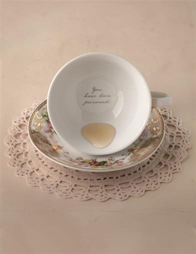 Toxic Teacup And Saucer - You Have Been Poisoned 29785 Victorian Trading Co