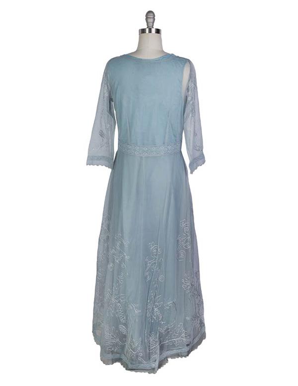 Tea Party Garden Dress (dusk Blue) 30577 by Victorian Trading Co