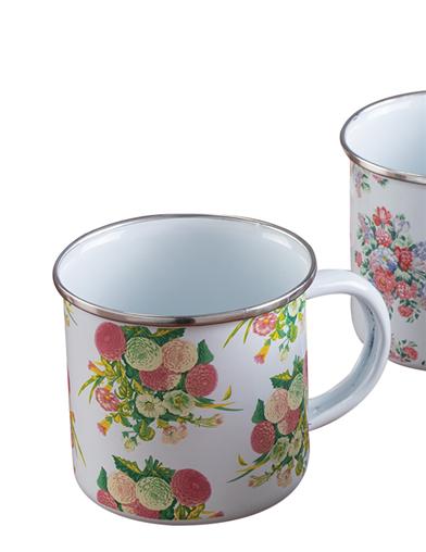 Posy Enamel Metal Mug Set (set Of 4) 31199