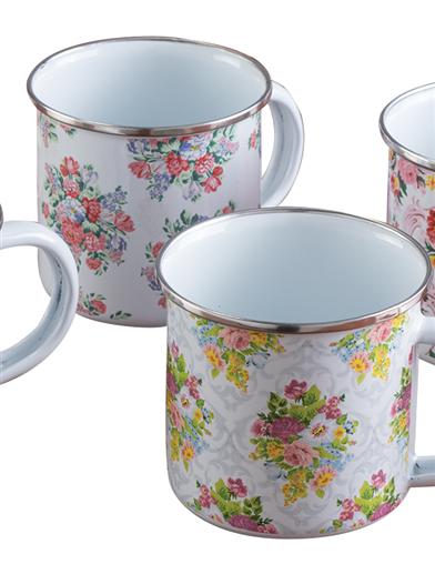 Posy Enamel Metal Mug Set (set Of 4) 31199