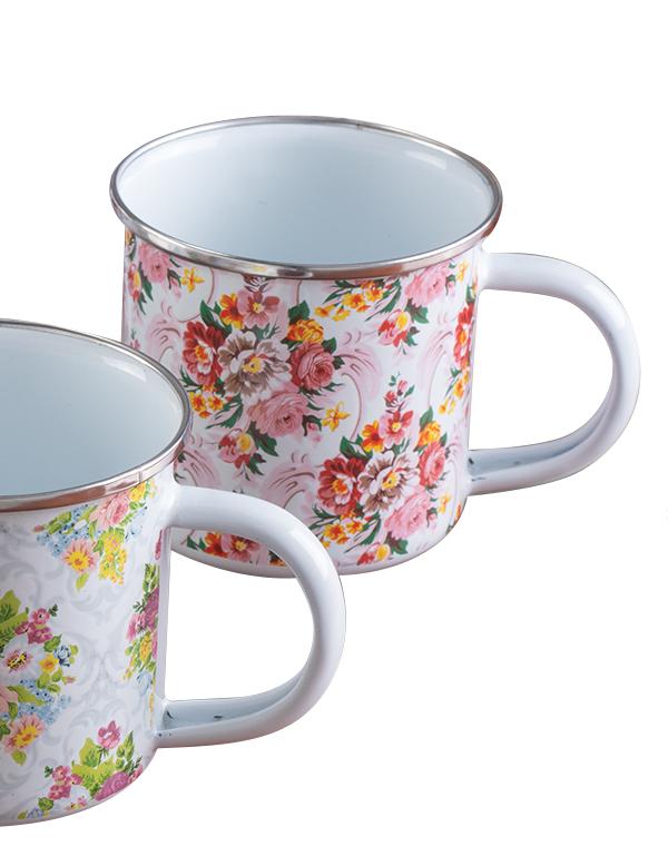 Posy Enamel Metal Mug Set (set Of 4) 31199