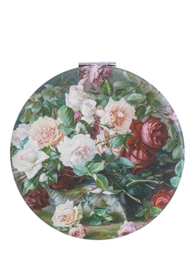 Bowl Of Roses Compact Mirror 31381 by Victorian Trading Co