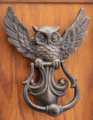 Arts & Crafts Owl Door Knocker 31453