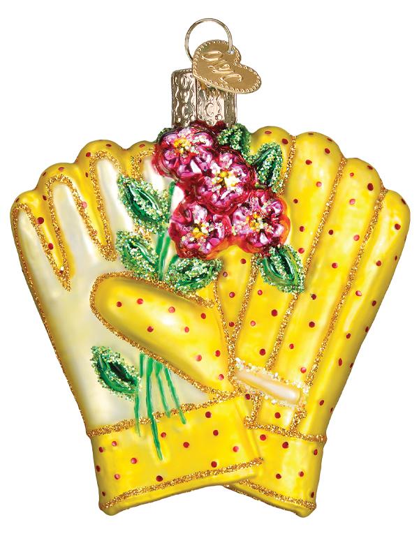 A Gardener's Gloves Ornament 32041 by Victorian Trading Co