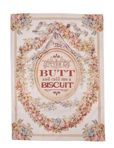 Butter My Butt Tea Towel 32195 by Victorian Trading Co