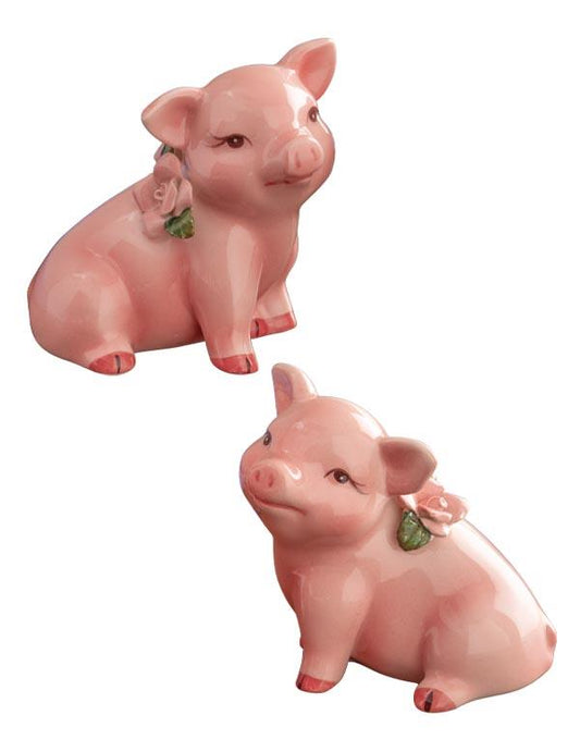 Posy & Petunia Pig Salt And Pepper Shakers 32286