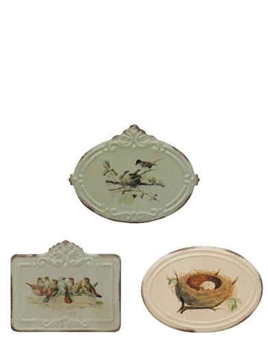 Vintage Bird Tins (set Of 3) 32577 Victorian Trading Co