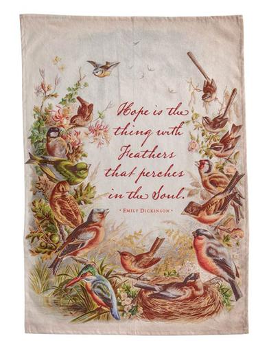 Hope Is The Thing With Feathers Tea Towel 32842