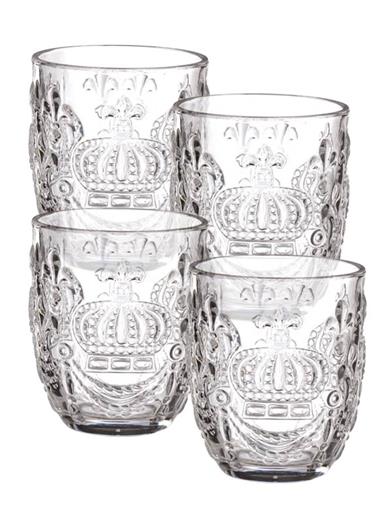 Crowning Glory Drinking Glasses (set Of 4) 32843 Victorian Trading Co