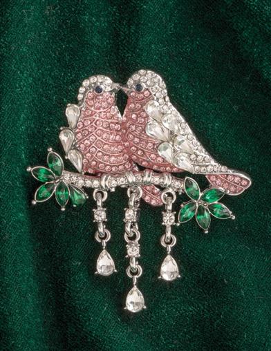 Love Birds Brooch 33157