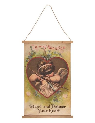 Be My Vintage Valentine Canvas Banner 33251