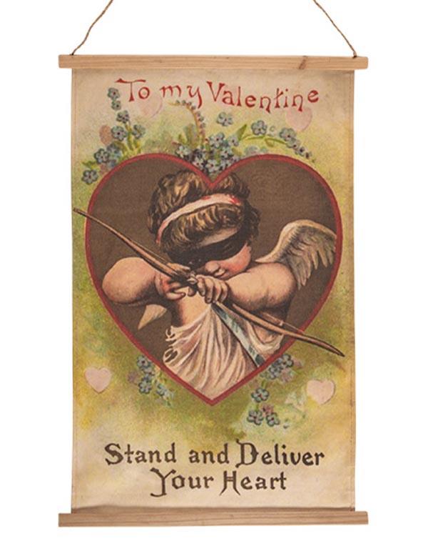 Be My Vintage Valentine Canvas Banner 33251