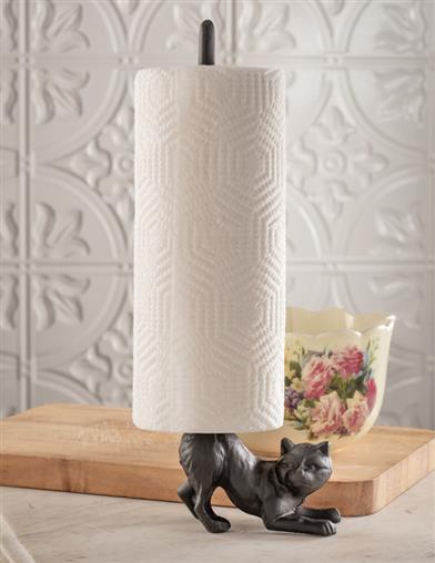 Cat's Tail Paper Towel Holder 33384 by Victorian Trading Co