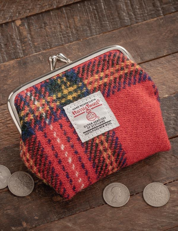 Royal Stewart Harris Tweed Clasp Purse 33409 by Victorian Trading Co