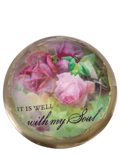 It Is Well With My Soul Paperweight 33462 by Victorian Trading Co
