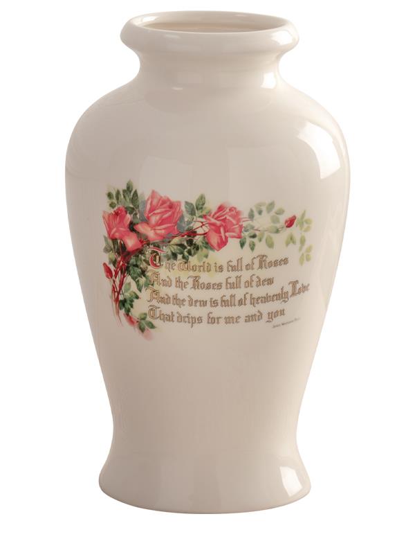 Roses' Dew Friendship Vase 33547 by Victorian Trading Co