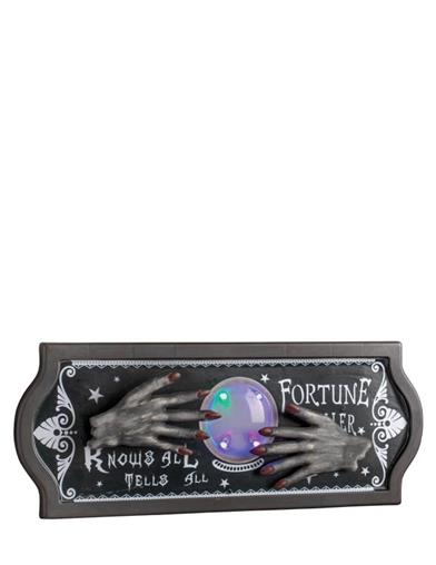 Animated Fortune Teller Witch Sign 33639