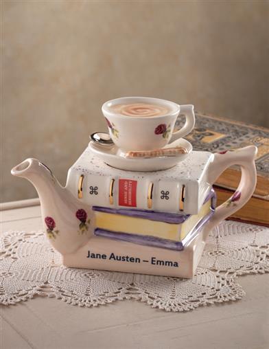 Jane Austen Library Teapot 33720 by Victorian Trading Co