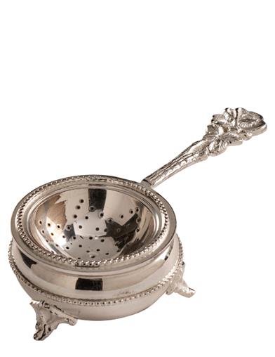 A Royal Pour Brass Tea Strainer 33724 by Victorian Trading Co