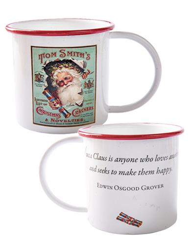 Cups Of Christmas Cheer Enameled Mug (set Of 4) 33744