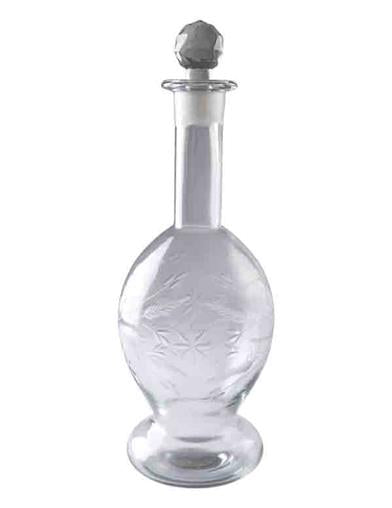 Etched Alpine Glass Decanter 33772 by Victorian Trading Co