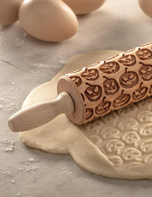 Jack-o'-lanterns Embossed Rolling Pin 34033