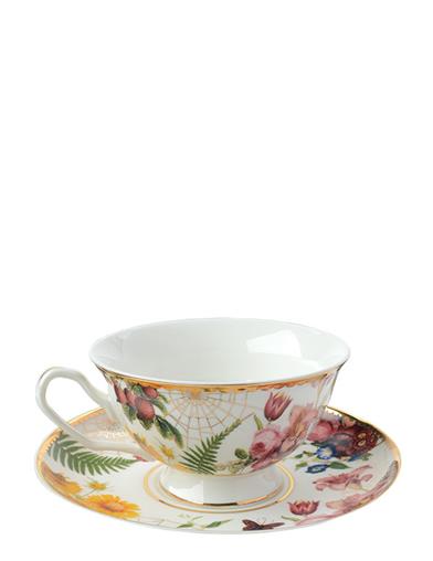 Secret Garden Teacup And Saucer 34412 by Victorian Trading Co