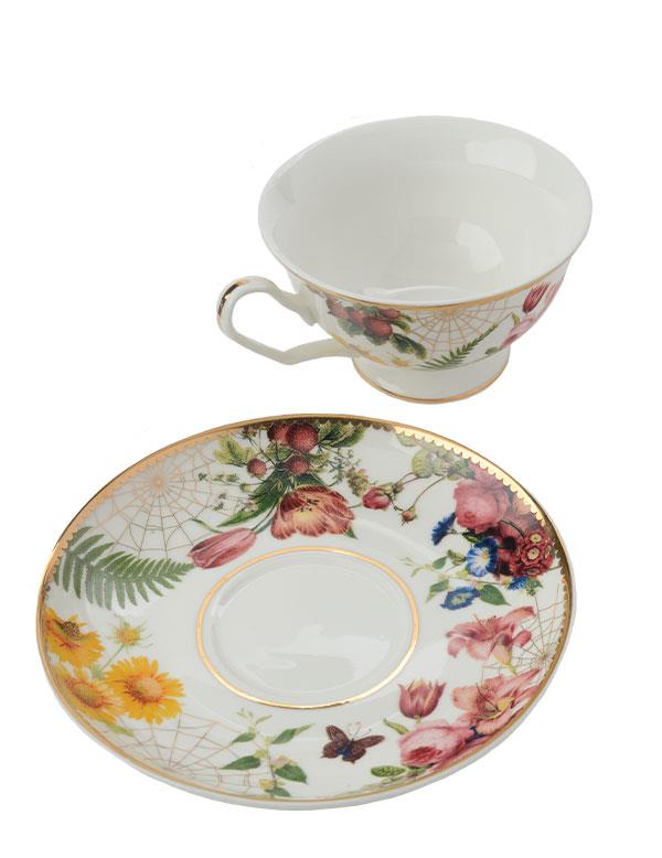 Secret Garden Teacup And Saucer 34412 by Victorian Trading Co