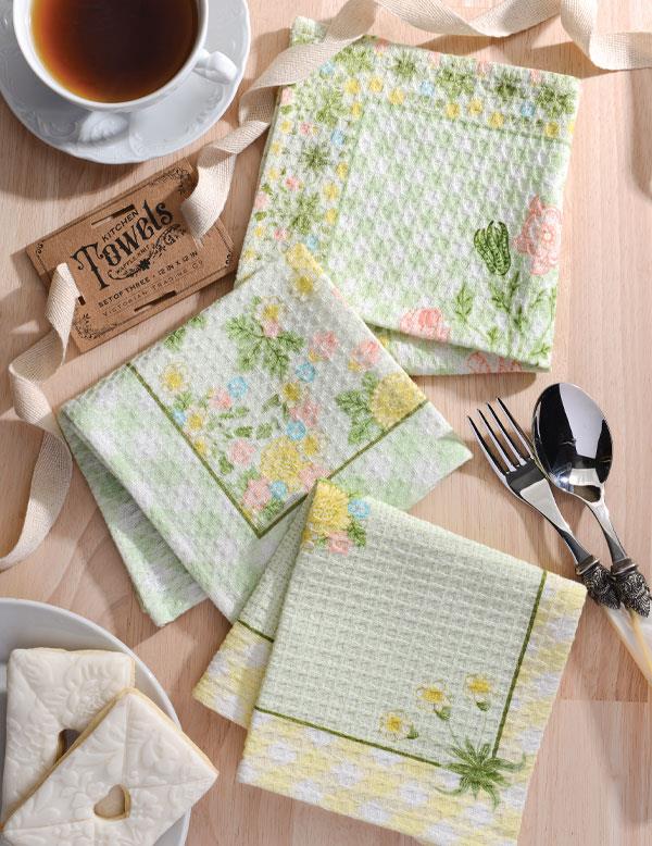 William Morris Spring Kitchen Towels (set Of 3) 34479