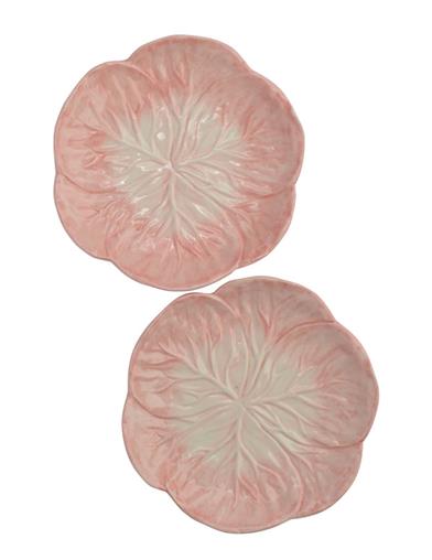 Pink Cabbageware Plate (set Of 2) 34491