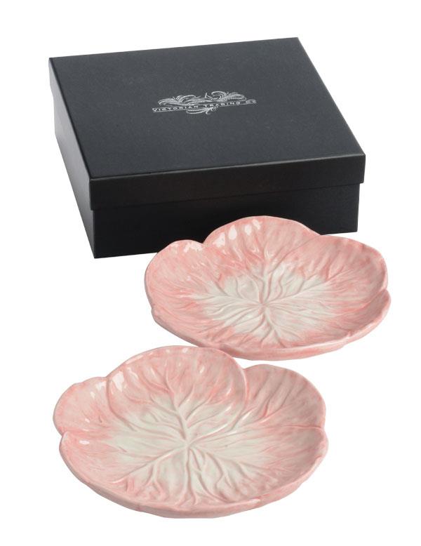 Pink Cabbageware Plate (set Of 2) 34491