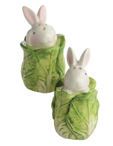 Cabbage Bunnies Salt And Pepper Shakers 34507