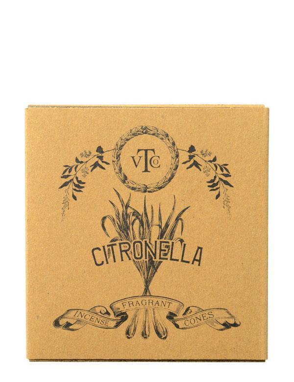 Citronella Cone Incense 34512 by Victorian Trading Co