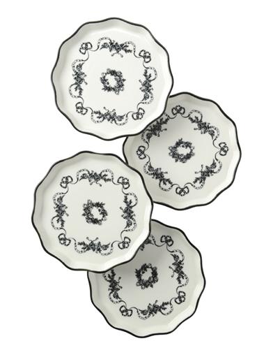 Antoinette Dessert Plates (set Of 4) 34827 by Victorian Trading Co