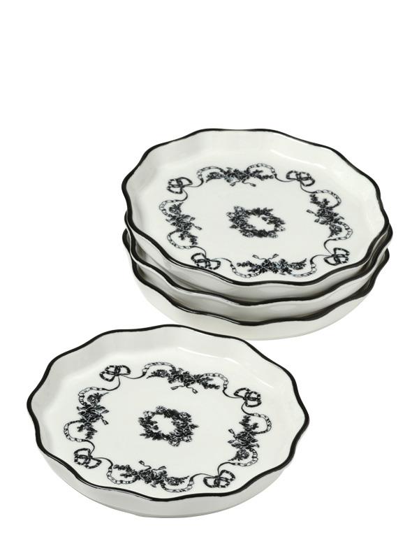 Antoinette Dessert Plates (set Of 4) 34827 by Victorian Trading Co