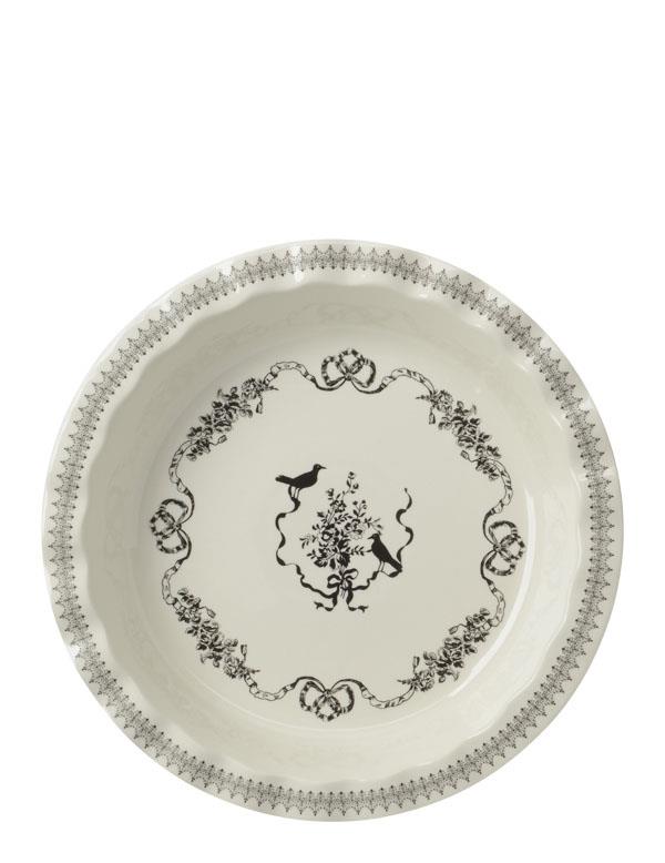 French Gothic Ravishing Ravens Pie Dish 34831