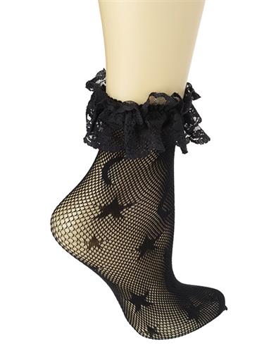 Moon And Stars Fishnet Socks 34896