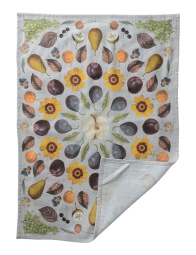 Autumnal Fruits Vintage Flour Sack Towel 34966 by Victorian Trading Co